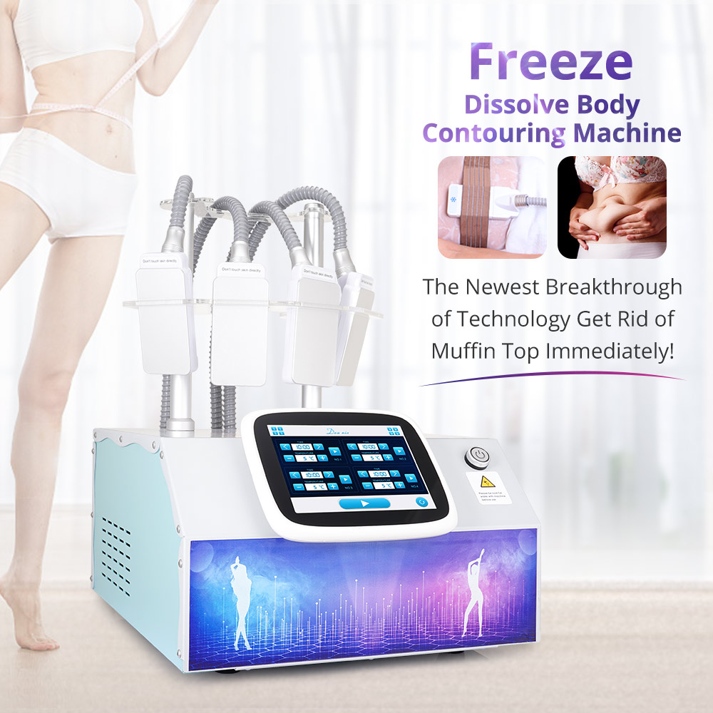 Professional Cold Freeze Body Slimming Weight Loss Machine With 4 Pads